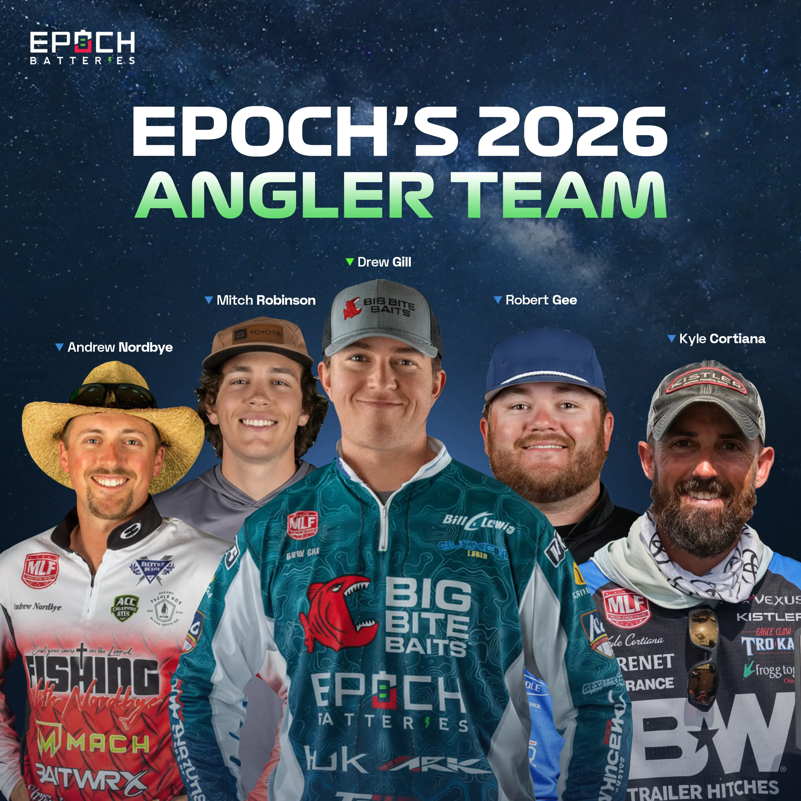 Epoch's 2026 Angler Team