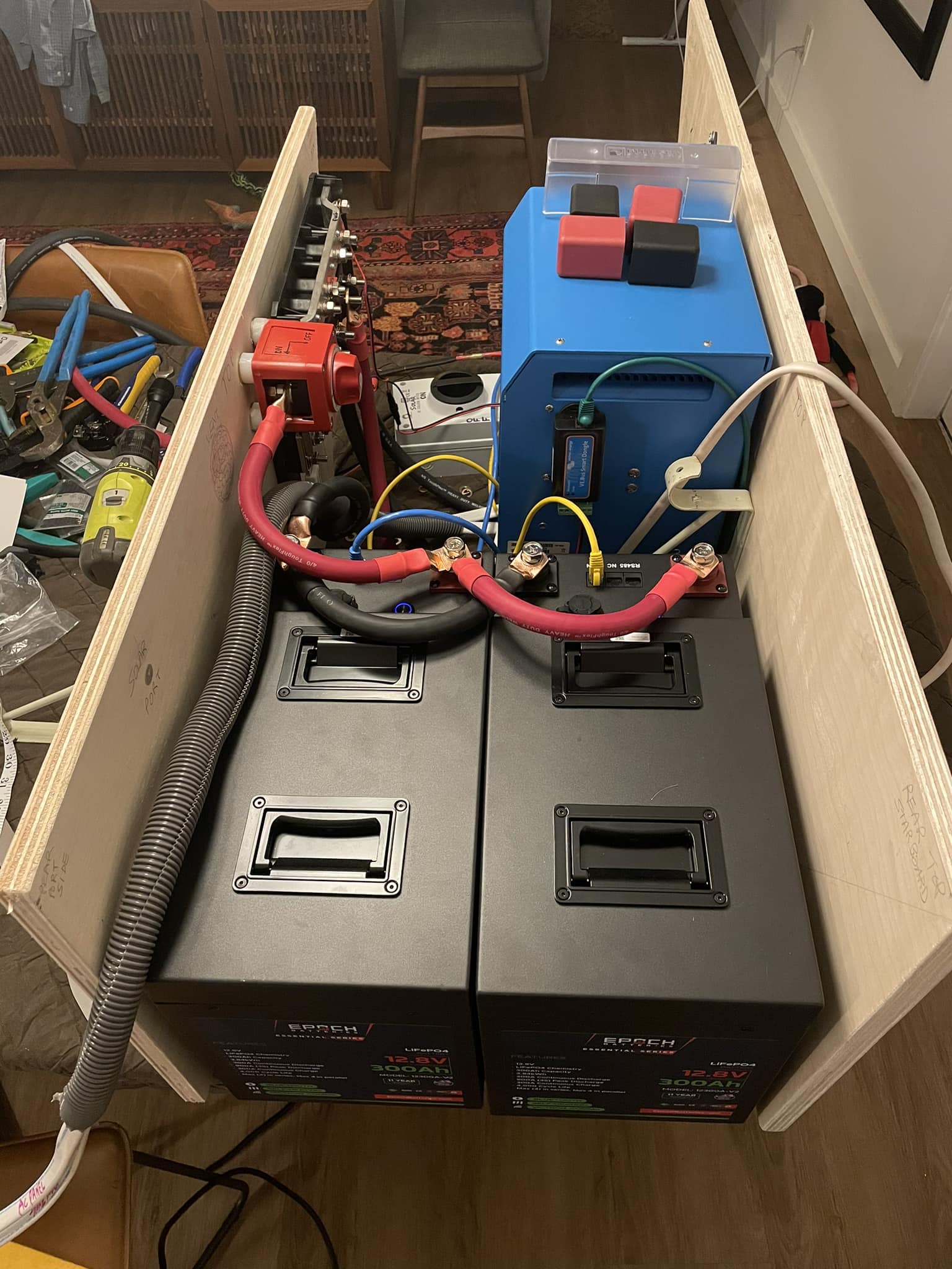 Customer battery setup 21