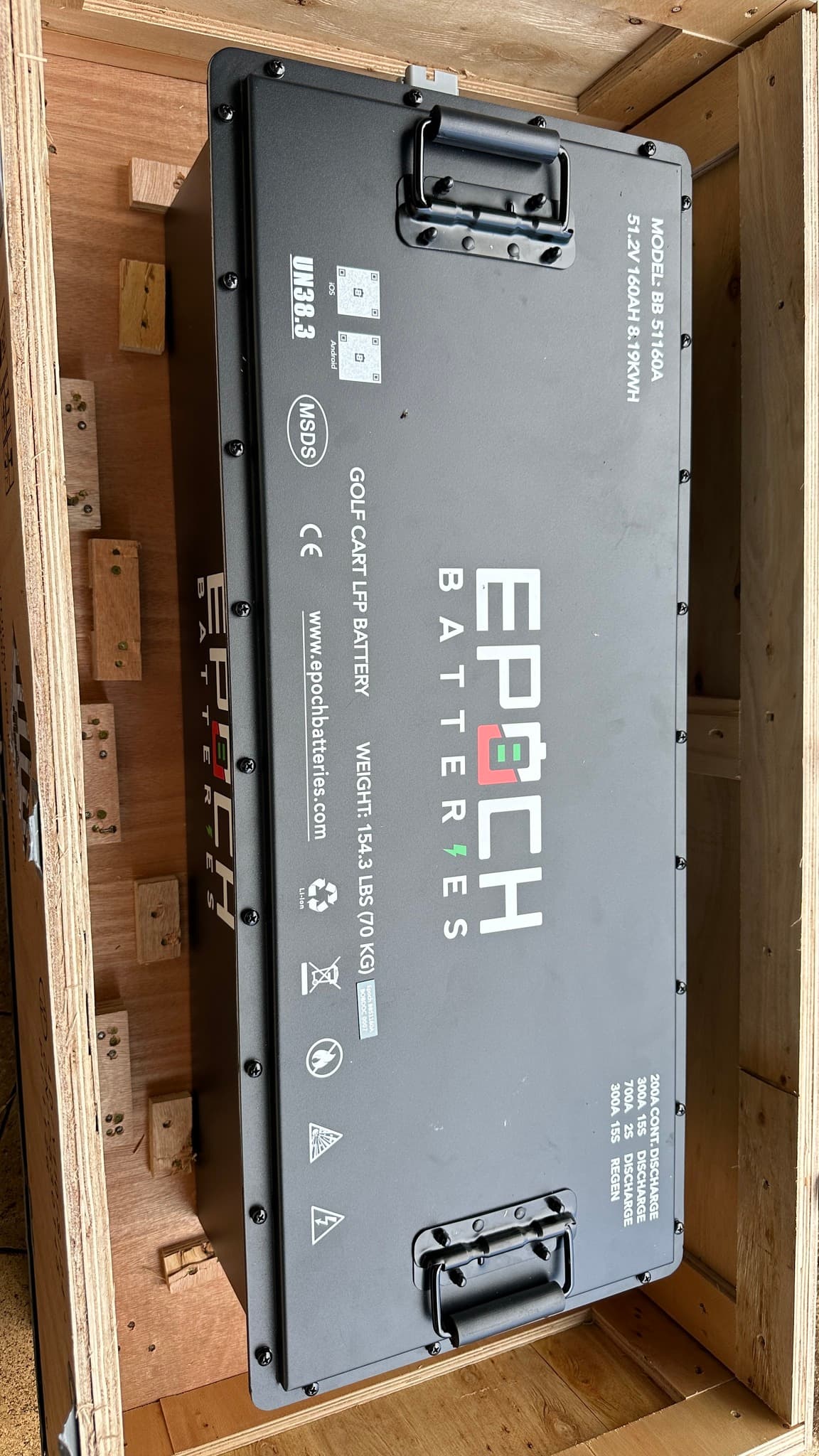 Customer battery setup 16