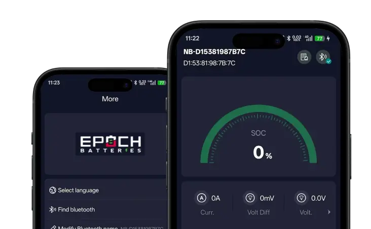 Epoch battery monitoring app